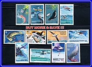 AUSTRALIA ANTARCTIC TERR. 1973 PLANES & ANIMAL LIFE MNH BIRDS, WHALES, PENGUINS - Picture 1 of 1