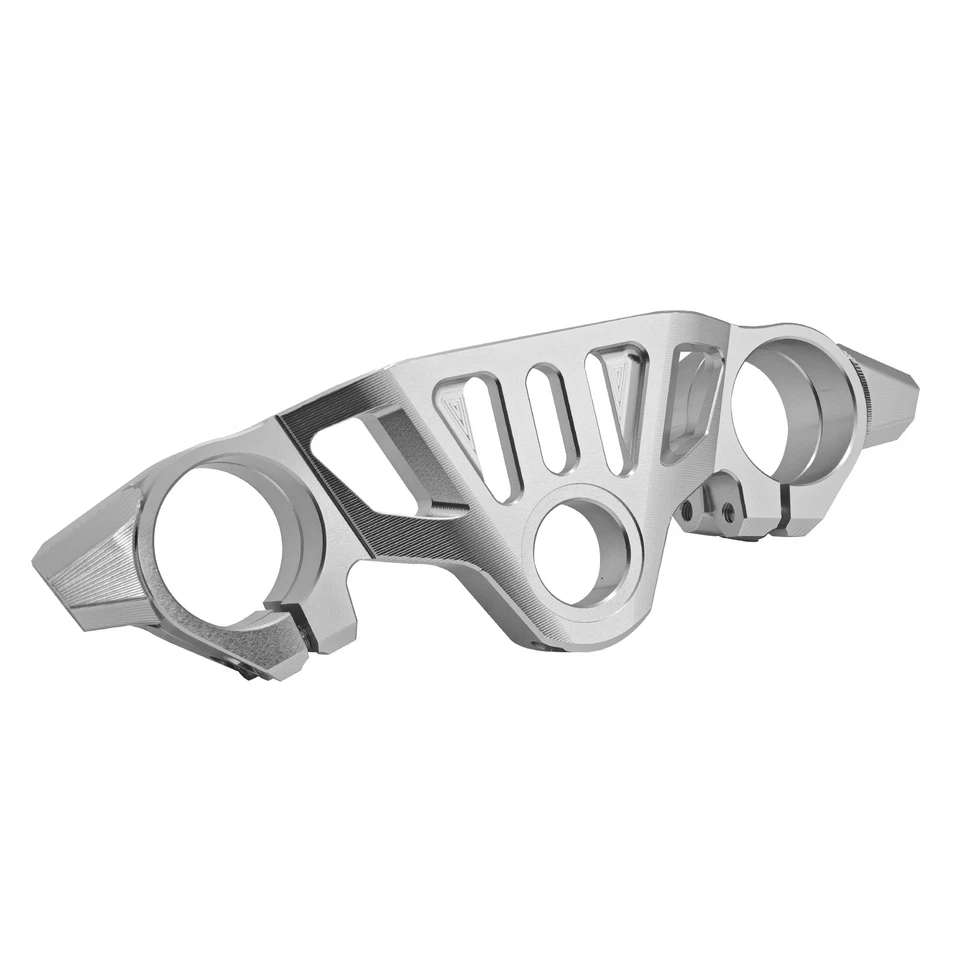 MF8876 Piastra Sterzo Racing Aprilia RS660 2021 2022 2023 2024 CNC Argento - Immagine 1 di 4