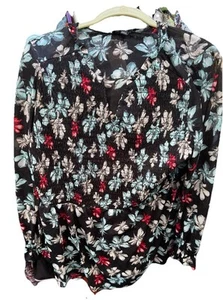 Lane Bryant Damen Plus 14/16 Top Tunika Bluse Bohemian Blumen Mehrfarbig - Bild 1 von 8