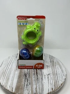 Fisher-Price Topzy Tumblers Tubtime Tumblers Alligator Crocodile Beans NEW 2011 - Picture 1 of 10