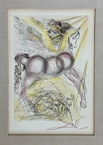 Salvador Dali c.1968 Pegasus Signed Original Etching Mythology Flying Horse Art - Picture 1 of 13