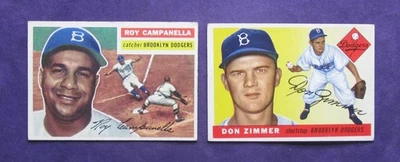Lote de estrellas 1955 y 56 Topps (2) "tarjeta de aspecto muy bonito" Foto 1 de 3