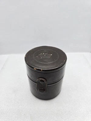 NIKON NIPPON Kogaku Tokyo LENS CASE BROWN Leather 4” X 3.25” Free Ship! - Image 1 of 4