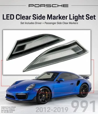 Juego de luces LED transparentes para Porsche 911 (991) 2012-2019 99163125505/506 Foto 1 de 2