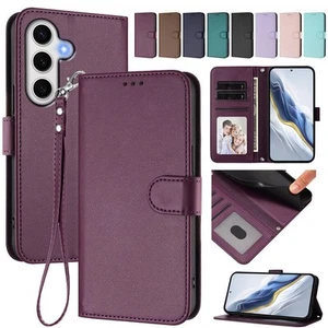 Leather Wallet Phone Case For Samsung S25 S24 S23 S21 S22 S10 S9 Note 20 Ultra - Picture 1 of 52