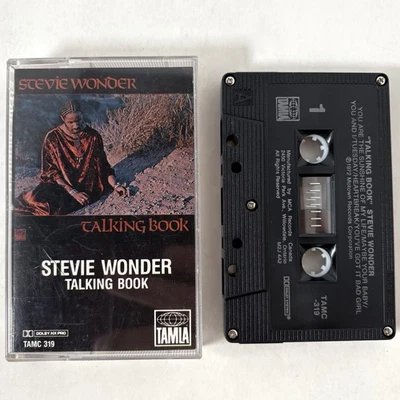 Stevie Wonder Talking Book Vintage Cassette Tape Motown Canada Import Tested - Image 1 of 4