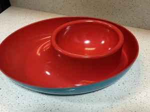 CHIP AND DIP MELAMINE? RETRO FOOD CONTAINER UMBRA MICHELLE IVANKOVIC  15 X 11 - Picture 1 of 6