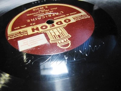 1905 Signed FELIA LITVINNE LOHENGRIN AFRICAINE Air du sommeil FONOTIPIA 39218 - Image 1 of 4