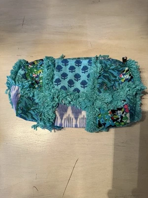 Anthropologie Corrine Frayed Makeup Cosmetic Bag - Image 1 of 4