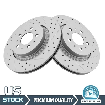Rotores de freno traseros perforados para 2003 2005 2006 2007 2008 2009 - 2014 Volvo XC90 Foto 1 de 4