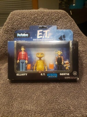 Juego de figuras FunkoReaction ET Elliott E.T. Gertie Edición Limitada 1/5000 Piezas Nuevo Foto 1 de 4
