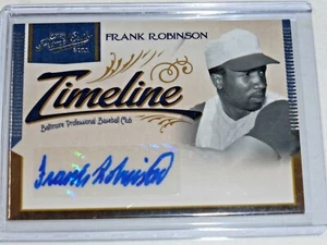 2011 PLAYOFF PRIME CUTS FRANK ROBINSON AUTO #D/25 SIGNED AUTOGRAPH TIMELINE - Picture 1 of 1