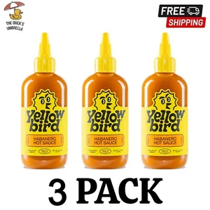 Yellowbird Hot Sauce Habanero Peppers Garlic Spicy Spice 9.8 oz. - 3 Pack - Picture 1 of 5