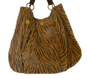 Allen Edward Textured Animal Print Handbag Shoulderbag - Picture 1 of 19