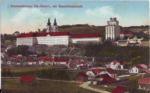 Austria Kremsmunster Kremsmünster - Total View and Abbey old postcard - Picture 1 of 4