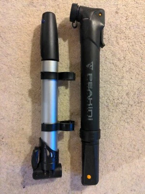 Topeak Peakini Master Blaster Bike Pump plus generic bike pump - Image 1 of 2