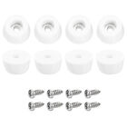 8Pcs Rubber Bumper Feet, 8mm H x 14mm W Round Pads with Washer & Screws