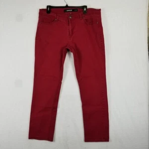 JORDACHE Women's Jeans Skinny Size 16 Wine Colored Clean - Picture 1 of 9
