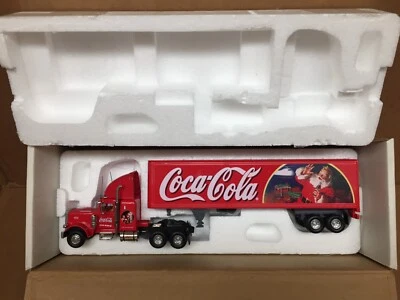 MATCHBOX ULTRA PETERBILT COCA COLA COKE TRUCK WITH TRAILER  1:50 SCALE MIB - Image 1 of 4