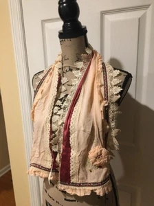 New J Jill Bermuda Scarf Limited Edition Silk Scarf Flower Boho No 31 Pink $58 - Picture 1 of 10