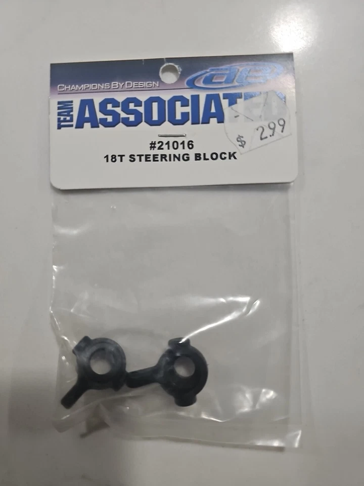 Team Associated #21016 RC18T Steering Blocks  (1 pr)  NIB - Image 1 of 1