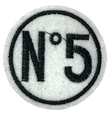 Patch Sew On for Clothing Backpacks Hats Jackets Pants NUMBER 5 SIGN SYMBOL A89 - Image 1 of 3
