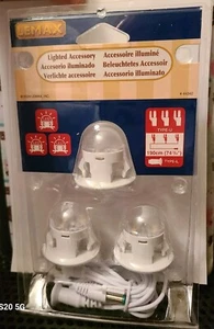 New Lemax Christmas Halloween Village LED Moonlander Light String Type U&L 3pk - Picture 1 of 11
