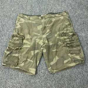 Vintage OP Ocean Pacific Cargo Shorts Mens Size 40 Green Camo Beach Y2K - Picture 1 of 12