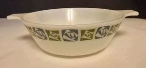 Vintage JAJ Pyrex Serving Soup / Cereal Bowl Dish Checkers Design 1968 - Picture 1 of 7