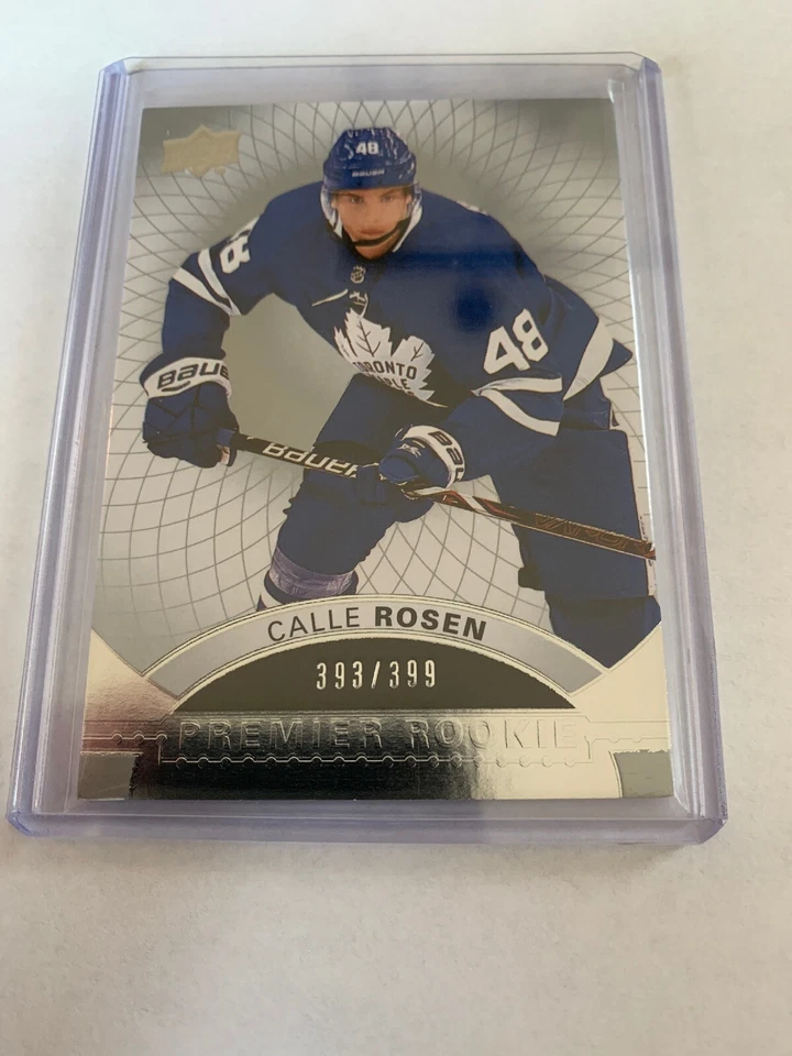 17/18 UD Premier Rookie Calle Rosen Hockey Card #53 393/399 - Image 1 of 4