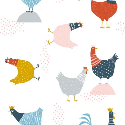 PVC Tischdecke Henne Meterware Wachstuch Eckig Breite & Länge wählbar abwaschbar - Bild 1 von 2