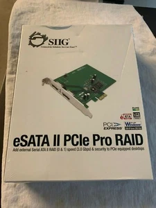 SIIG ESATA II PCIE PRO RAID CONTROLLER SC-SAE312-S3 - Picture 1 of 5