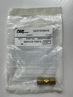 Westerbeke Union 3/16OD Compression (P/N: 04600) - Image 1 of 2