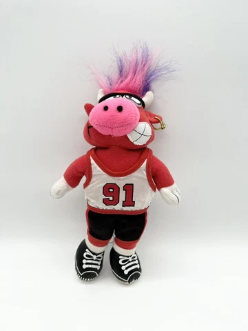 Vintage Chicago Bulls Dennis Rodman Benny the Bull Plush 9” NBA Cover