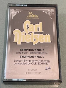 Carl Nielsen - Symphony No. 2 & No. 5 - Audio Cassette Tape Album - 1974 UKC7250 - Picture 1 of 5