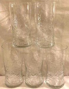 Weihnachtsgläser geprägte Stechpalmen 5er Set Top - Bild 1 von 5