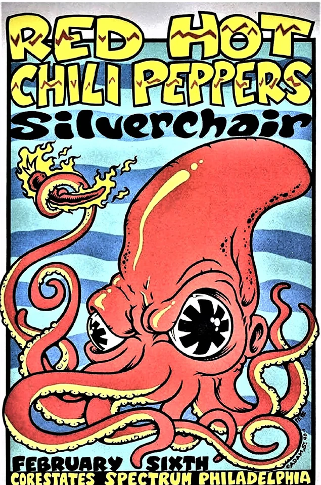 Póster de concierto Red Hot Chili Peppers 12"x18" ENVÍO GRATUITO Foto 1 de 1