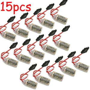 15pc For FDK CR14250SE 3V PLC Battery 1747-BA 1800mAh Backup Power Supply w/Plug - Picture 1 of 4