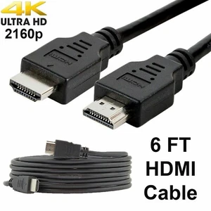 2 HDMI Kabel High-Speed HDMI Kabel 6FT versilbert - Bild 1 von 6