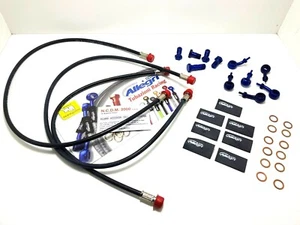 Set Hoses Brakes Diretti Front/Rear Black Mounts Blue Kawasaki Z 750 2009 - Imagen 1 de 1