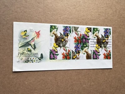US 2007 FDC +Pollination Booklet Pane #4153-56 +Beautiful Cachet +Unaddressed - Image 1 of 2