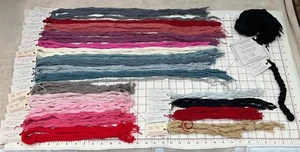 Silk & Ivory Needlepoint Floss Silk Merino Wool mixed Color black lot of 24 pcs - Picture 1 of 22