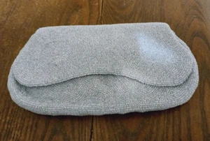 Vintage Made of Saks Fifth Avenue Glass Beaded Purse w/ Mirror & Coin Purse - Picture 1 of 9