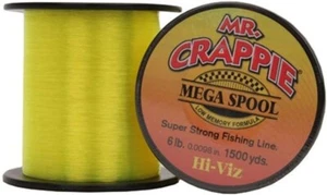 Mr. Crappie Mega Spool Monofile Angelschnur Low Memory und Stretch - Bild 1 von 1