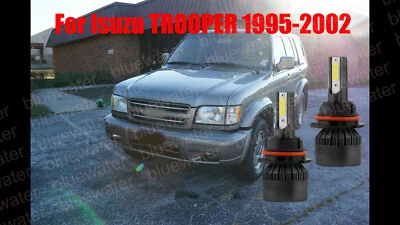 Kit de faros LED para TROOPER 1995-2002 9004 HB1 6000K bombillas blancas haz alto-bajo Foto 1 de 4