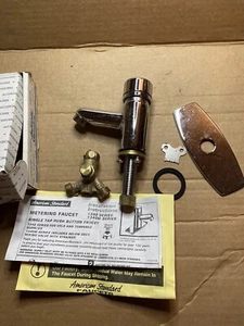 American Standard Metering Faucet 1340M000.002 Single Hole Deck Mount Chrome NIB - Picture 1 of 2