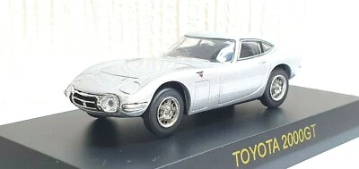 1/64 Kyosho TOYOTA 2000GT 2000 GT PLATEADO modelo de coche fundido a presión Foto 1 de 3