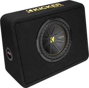 KICKER 50TCWC102 CAR AUDIO 10" COMPC SUBWOOFER ENCLOSURE THIN BOX 2-OHM TCWC102 - Picture 1 of 4