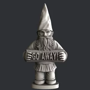 3d STL models for CNC, Artcam, Aspire, gnome go away - Picture 1 of 4