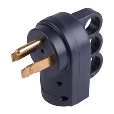 Male Plug Cord End Replacement Socket Power W Handle Fit for RV 50 AMP Universal